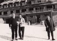 Before her wedding in the Tatras with her future husband Jan Koula, 1973