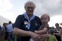 Přemysl Hněvkovský with his grandson