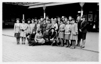 Departure from Pilsen Main Station back to Bamberg after a holiday, 1943