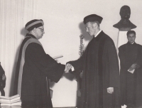 Bohumil Galásek. Graduation. Olomouc, 1968