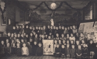 School photos, Sušice, first year in Czech, 1942