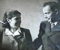 With her husband Václav Grill, 40s