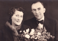 Wedding photo of parents (second father František Vymětal)