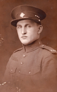 Josef Rapač (grandfather of the witness), sergeant in Kroměříž in 1926