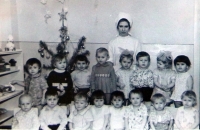 Olena Kostenko's kindergarten class, 1970s