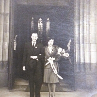 Parents of Jan Drost and Dobroslava Matelová, wedding 1940