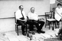 On the left Father František Kubný