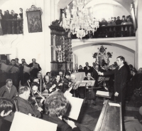 Chrámový koncert ve Strašíně, 1971 