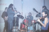 Milos Muller as a drummer in the band Odpad in 1988