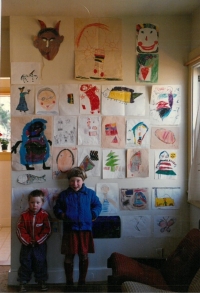 Exhibition of drawings by the children of the witness in Oakland (USA), 1988