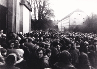 Pohřeb Jaroslava Seiferta v Praze, leden 1986