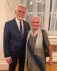 Libuše Jahodová with President Petr Pavel, 28 October 2023