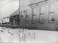 The back of the bakery in Dolni Benešov, view of the dispatch ramp. Taken at the end of the 1980s