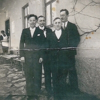 Otec Miloslav Macek, strýc Josef Lack, strýc Johann Wanke a strýc Joseph Müklisch v únoru 1939