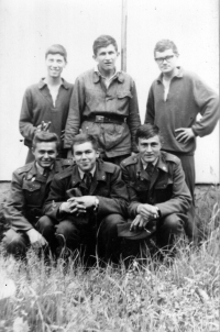 Ladislav Jaworek (bottom centre), Mimoň, 1966