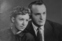 With her husband Miroslav Vařák, 1960