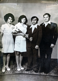 Wedding of Olena Sprogis's parents, 1977