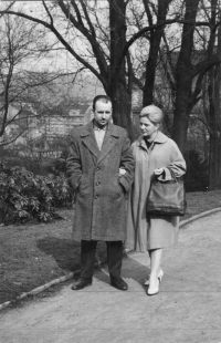 Miroslav Martínek with wife Miluška, circa 1980