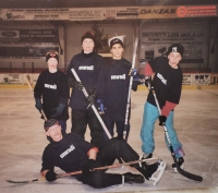 Tereza Boučková with her sons, ca. 2003