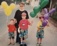 Tereza Boučková with sons