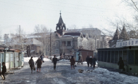 Centrální tržiště, Barnaul, Sibiř, SSSR, 1973