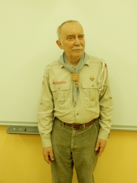 Antonín Wagner in Scout uniform, 2023