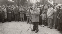 Projev u příležitosti výročí narození T. G. Masaryka, Sušice, 90. léta