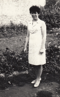 Pamětníkova matka Jarmila Škabradová, 1968