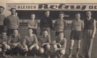 Father František Musil as a football player in the 1930s (first from the left in the bottom row)