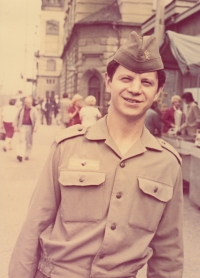 Vlastislav Musil during basic military service, 1973-1974