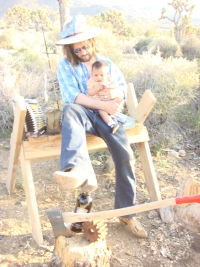 Kamil Krůta s dcerou Isabellou v Burns Canyon, Kalifornie, 2008