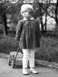 As a four-year-old in the park in Nová Včelnice, 1954