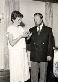 Eduard Shepelskyi and his wife 