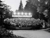 Theatre turntable staeg in Č. Krumlov, photo B. Maříková, 1970s