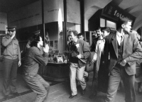 President Václav Havel visited České Budějovice, photo by Bohuslava Maříková, 29 May 1990