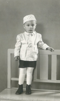 František Morávek as a three years old boy