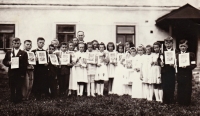 Holy Communion of Václav Vondrášek, 1950s, Volary