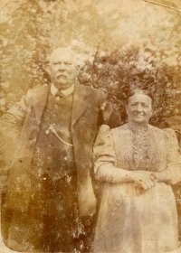 Grandpa Josef Froněk and his wife