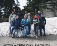 Trip of the department on Třístoličník, May 2005