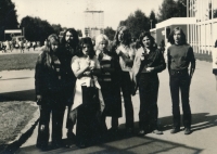 Vlastimil Vincenec (second from left), 1st half of the 1970s, České Budějovice