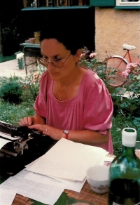 Work - translating at the cottage, circa 1986