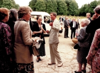 With Prince Charles in Hvězda, Prague 1994