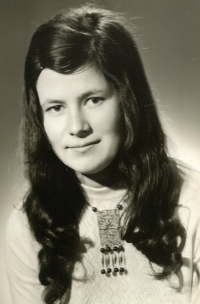 Graduation photograph of Helga Bláhová