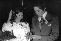 Wedding photo of the Bláhas