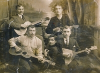 Igor Froněk's Russian grandfather with his brothers and cousins