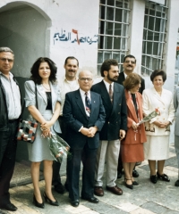 Visiting an Armenian school in Syria, 1990s