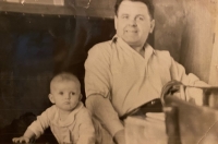 Liana with her father, 1962/1963