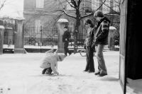 Pavel Keřka (right) as a little boy, Teplice, 1970s