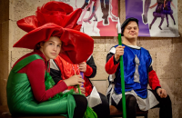 Nataliia's daughter, Maria, during a theatrical performance. Kherson, between 2019 and 2022 