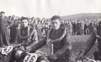 Witness's father Jaroslav Douša Sr, one of the winners of the race in Přeštice, 1952